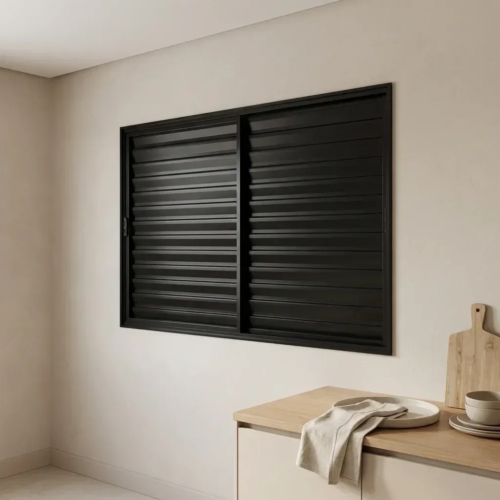 Ver imagem 2 de Janela de Alumínio Veneziana 100x150cm 3 Folhas Vidro Liso Ultra Ramassol