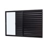 Janela de Aluminio Veneziana 100x150cm 3 Folhas Vidro Liso Ultra Ramassol - 3