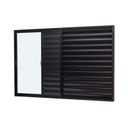 Ver imagem 5 de Janela de Alumínio Veneziana 100x150cm 3 Folhas Vidro Liso Ultra Ramassol Preto