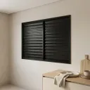 Ver imagem 1 de Janela de Alumínio Veneziana 100x150cm 3 Folhas Vidro Liso Ultra Ramassol Preto
