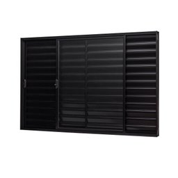 Janela de Alumínio Veneziana 100x150cm 3 Folhas Vidro Liso Ultra Ramassol - 4 Janela de Alumínio Veneziana 100x150cm 3 Folhas Vidro Liso Ultra Ramassol - 4