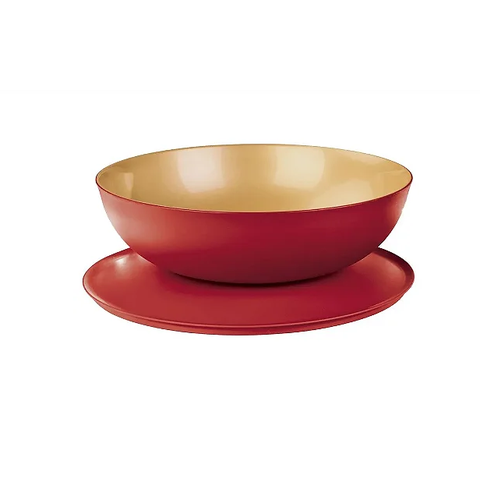 Tupperware Tigela Allegra 3,5l Vermelho e Dourado Tigela Allegra 3,5l Vermelho e Dourado