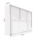 Ver imagem 4 de Guarda Roupa Casal 3 Portas 5 Gavetas Murano Plus Móveis Fazzio