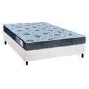 Ver imagem 1 de Cama Box Casal: Colchão Espuma Orthoflex D45/EP Cecina + Base CRC Suede White(138x188)