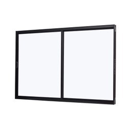 Janela de Aluminio de Correr Lateral 100x120cm 2 Folhas Vidro Liso Ultra Ramassol - 1