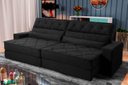 Ver imagem 1 de Sofá Retrátil Reclinável 230cm Ascari Suede Velut com molas Ensacadas - King House