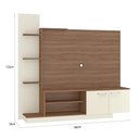 Ver imagem 3 de Estante Home para TV até 55 Polegadas com Nichos 2 Portas Havana