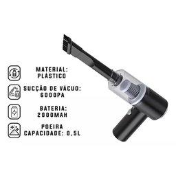 Mini Aspirador Portátil Recarregável Usb N244413-6 - Quanhe - 3