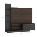Ver imagem 3 de Estante Home para TV até 55 Polegadas com Nichos 2 Portas Havana
