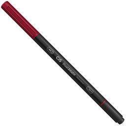 Marcador Dual Brush Aquarelável Vermelho Escuro - Cis - 2