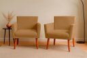 Ver imagem 2 de Kit 2 Poltrona Cadeira para Sala Confortável e Minimalista Paris em Suede