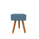 Ver imagem 2 de Puff Malu Decorativo Pés Palito Suede Azul Tiffany - D'Classe Decor