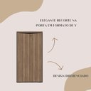 Ver imagem 5 de Kit 2 Armários Multiuso para Escritório com Chave Nogal/Preto Marrom Artany
