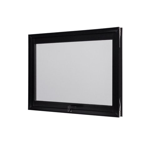 Janela de Aluminio Maxim-Ar 50x50cm Vidro Boreal Ultra Ramassol Preto