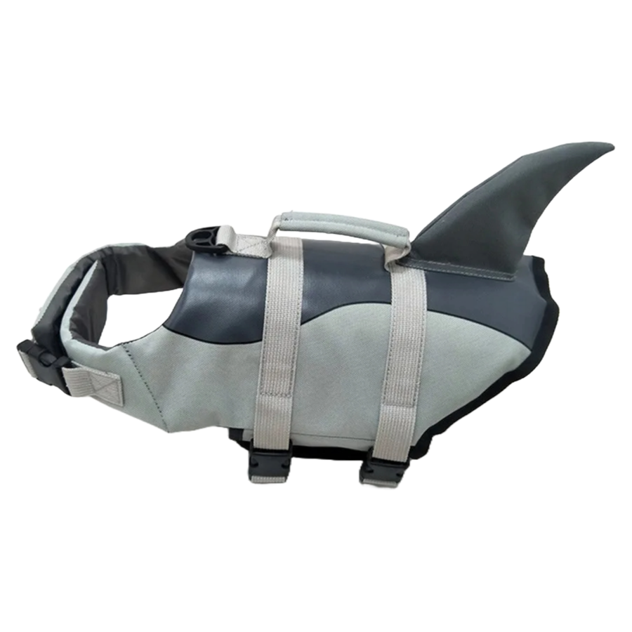 Colete Salva-vidas Cachorro Modelo Tubarão Tamanho Pp