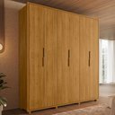 Ver imagem 2 de Guarda Roupa Casal Matisse 6 Portas Mdf 210 Cm Cumaru Madetec