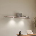 Ver imagem 1 de Prateleira Mdf Decorativa com Luzes Led e Suporte Invisível 180cm Tb185l Dalla Costa - Fendi