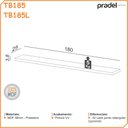 Ver imagem 2 de Prateleira Mdf Decorativa com Luzes Led e Suporte Invisível 180cm Tb185l Dalla Costa - Fendi