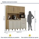 Ver imagem 7 de Armário de Cozinha 7 Portas 2 Gavetas Quartzo Valdemóveis Cinamomo/off White