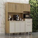 Ver imagem 1 de Armário de Cozinha 7 Portas 2 Gavetas Quartzo Valdemóveis Cinamomo/off White