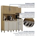 Ver imagem 3 de Armário de Cozinha 7 Portas 2 Gavetas Quartzo Valdemóveis Cinamomo/off White