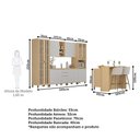 Ver imagem 5 de Cozinha Completa 8 Peças com Espaço para Micro-ondas, Ilha e Tampo 340cm Aura Luciane Móveis