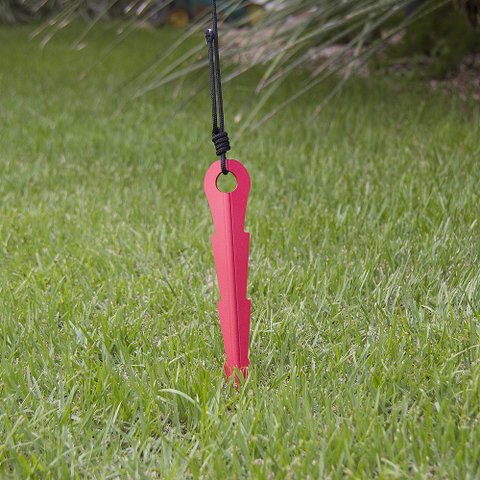 Kit 4 Estaca Speck Tarp Reforçado Todo Terreno Aço - Vermelho