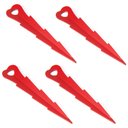 Ver imagem 2 de Kit 4 Estaca Speck Tarp Reforçado Todo Terreno Aço - Vermelho