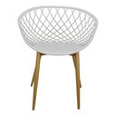 Ver imagem 5 de Kit 3 Cadeiras Poltrona Clarice Sidera Nest Web C/ Apoio de Braço - Branca