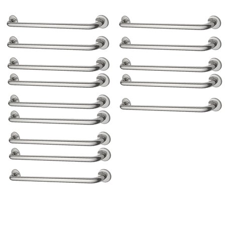 Alça de Apoio Barra 70cm Inox Kit 14 Unidades Cadeirante Idoso Corrimao Banheiro Box Segurança Supor