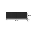Ver imagem 2 de Armário Aéreo 4 Portas 150cm Andréia Preto Ajl Móveis