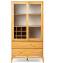 Ver imagem 6 de Cristaleira 2 Portas com Vidro Canelado 2 Gavetas Madeira Maciça Seiva Yescasa