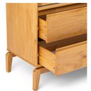 Ver mais imagens de Cristaleira 2 Portas com Vidro Canelado 2 Gavetas Madeira Maciça Seiva Yescasa