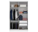 Ver imagem 4 de Guarda Roupa Amsterdam 4 Portas Tcil Neve