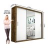 Guarda Roupa Casal com Espelho 3 Portas de Correr Ilheus Plus Espresso Móveis - 4