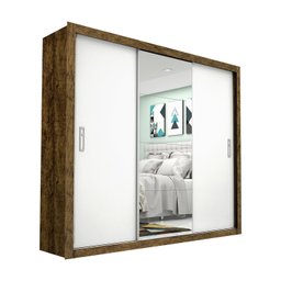 Guarda Roupa Casal com Espelho 3 Portas de Correr Ilheus Plus Espresso Móveis - 3