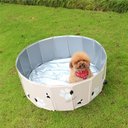 Ver imagem 4 de Piscina Para Cachorro Pets Dobrável Rosa 60 cm x 20 cm VG+