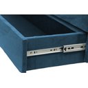 Ver imagem 3 de Recamier Puff Baú Sapateira com Gaveta 1,38cm para Cama Box Padrão - Azul Aço