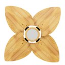 Ver imagem 4 de Ventilador de Teto Natuvent Dahlia Led 4 Pás Madeira Teca 6500k Branco Frio, Luz Branca 127v