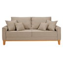 Ver imagem 3 de Conjunto Sofá Living Beny 2 e 3l Base Madeira Linho