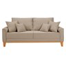 Conjunto Sofá Living Beny 2 e 3l Base Madeira Linho - 3