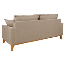 Conjunto Sofá Living Beny 2 e 3l Base Madeira Linho - 6
