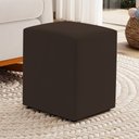 Ver imagem 2 de Kit 02 Puffs Decorativos Sala de Estar Quadrado 36x47cm Suede Marrom - Desk Design