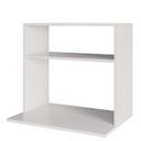 Ver imagem 4 de Armário Aéreo Suporte para Microondas com Nicho Luara Branco