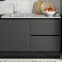 Ver imagem 2 de Balcao para Pia 1p 3g 120 Cm Etti 12551 Grafite Pln