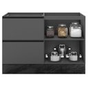 Ver imagem 5 de Balcao para Pia 1p 3g 120 Cm Etti 12551 Grafite Pln