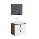 Ver imagem 2 de Conjunto Gabinete Banheiro Berlim 45cm + Espelheira + Cuba
