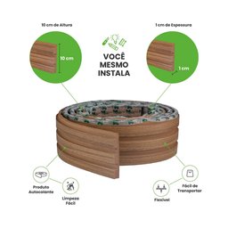 Painel Ripado Laminado de EVA Autocolante RPDOL 10cm Linha Madeto Nogueira Natural 2,5 METROS RPDOL  - 2