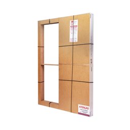 Porta de Aluminio Balcão 210x160cm 3 Folhas Vidro Liso e Batente 12,2cm Cristal Ultra Ramassol - 7