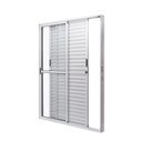Ver imagem 6 de Porta de Aluminio Balcão 210x160cm 3 Folhas Vidro Liso e Batente 12,2cm Cristal Ultra Ramassol Branc
